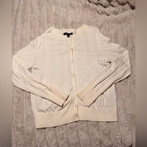 Banana Republic Cream Women's Cardigan Size L